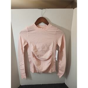 NWT Athleta Foresthill Wool Ascent Top, Flora Mauve SIZE Xxs #486286 W0106